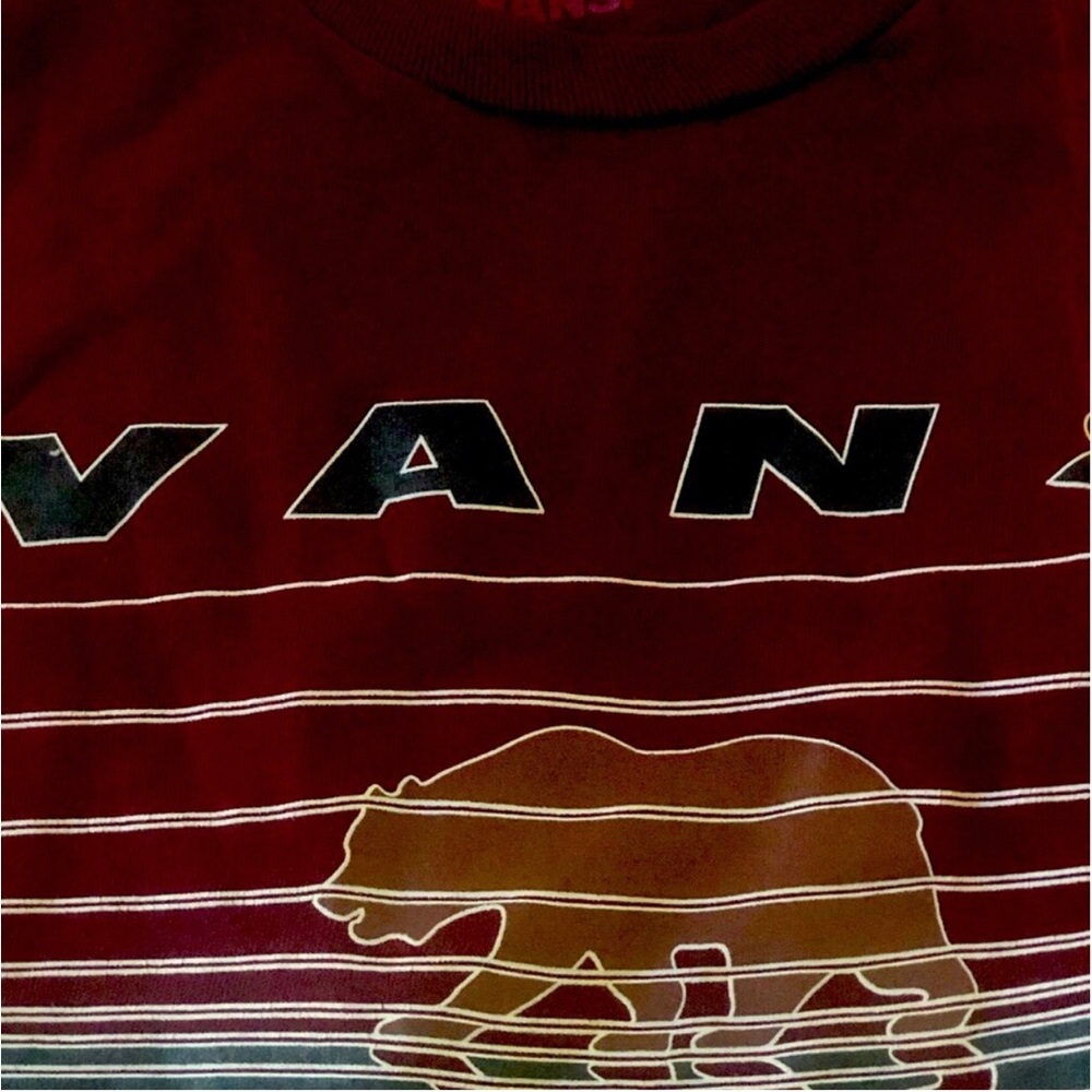 Vans shirt maroon color in excellent condition.